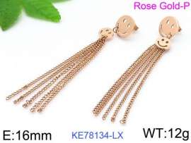 SS Rose Gold-Plating Earring