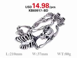 Factory Directly Sale High Quality Skull Bangle for Men Jewelry
