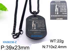 Stainless Steel Black-plating Necklace