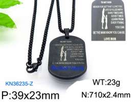 Stainless Steel Black-plating Necklace