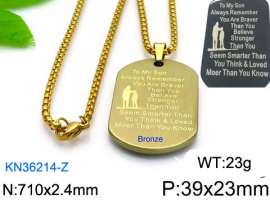 SS Gold-Plating Necklace