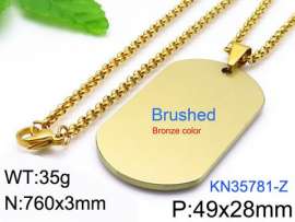 SS Gold-Plating Necklace