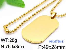 SS Gold-Plating Necklace