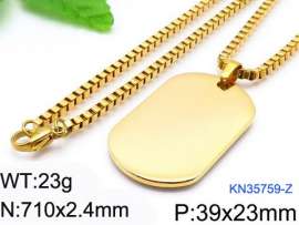 SS Gold-Plating Necklace