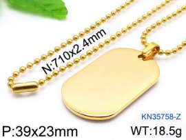 SS Gold-Plating Necklace