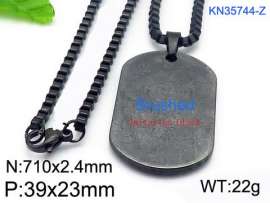 Stainless Steel Black-plating Necklace