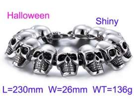 Stainless Skull Bracelet