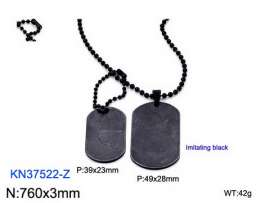 Stainless Steel Black-plating Necklace