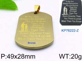 Stainless Steel Gold-plating Pendant