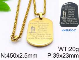 SS Gold-Plating Necklace