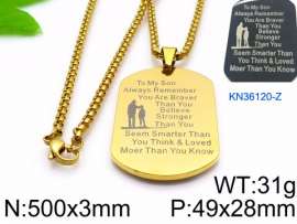 SS Gold-Plating Necklace