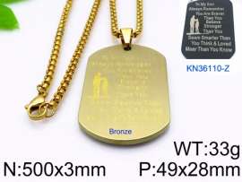 SS Gold-Plating Necklace