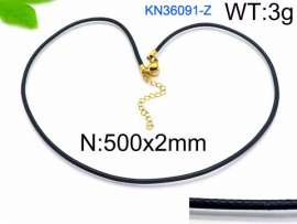 Stainless Steel Clasp with Fabric Cord