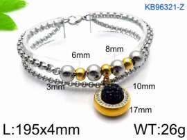 Stainless Steel Stone Bracelet