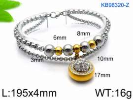 Stainless Steel Stone Bracelet