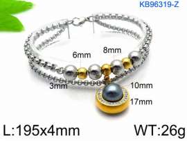 Stainless Steel Stone Bracelet