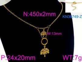 SS Gold-Plating Necklace