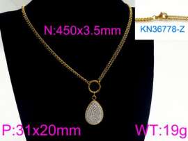 SS Gold-Plating Necklace