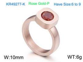 Stainless Steel Stone&Crystal Ring