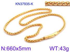 SS Gold-Plating Necklace