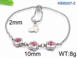 Stainless Steel Stone Bracelet