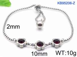 Stainless Steel Stone Bracelet