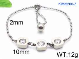 Stainless Steel Stone Bracelet