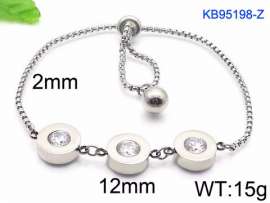 Stainless Steel Stone Bracelet