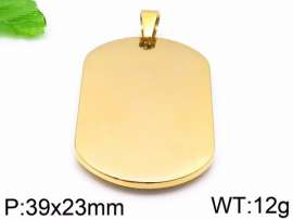 Stainless Steel Gold-plating Pendant