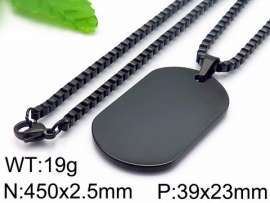 Stainless Steel Black-plating Necklace