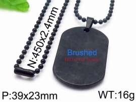 Stainless Steel Black-plating Necklace