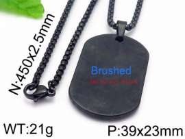 Stainless Steel Black-plating Necklace