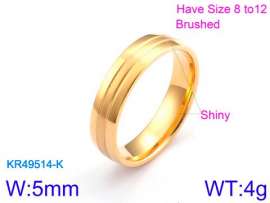 Stainless Steel Gold-plating Ring