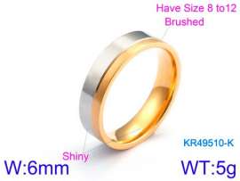 Stainless Steel Gold-plating Ring