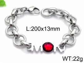 Stainless Steel Stone Bracelet