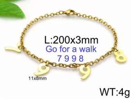 Stainless Steel Gold-plating Bracelet