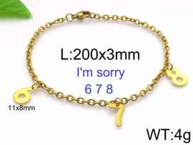 Stainless Steel Gold-plating Bracelet