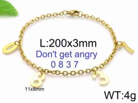 Stainless Steel Gold-plating Bracelet