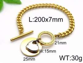 Stainless Steel Gold-plating Bracelet