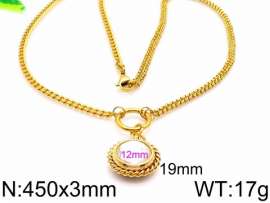 SS Gold-Plating Necklace