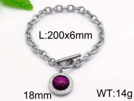 Stainless Steel Stone Bracelet