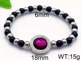 Stainless Steel Stone Bracelet