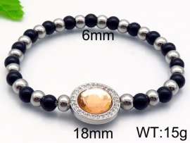 Stainless Steel Stone Bracelet