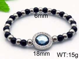 Stainless Steel Stone Bracelet