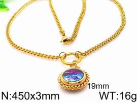 SS Gold-Plating Necklace