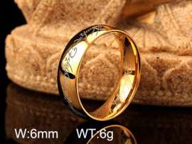 Stainless Steel Gold-plating Ring