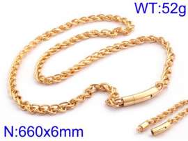 SS Gold-Plating Necklace