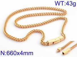 SS Gold-Plating Necklace