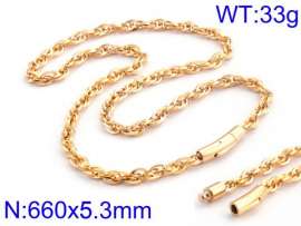 SS Gold-Plating Necklace