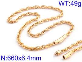 SS Gold-Plating Necklace